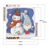 Snowman Goblin - Full Round Diamond - 30x30cm