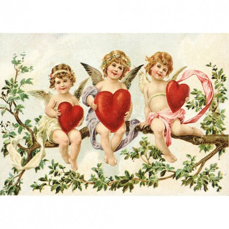 Love Cupid - Full Round Diamond - 30x40cm