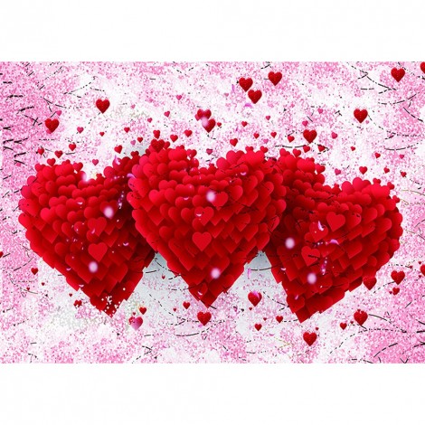 Valentine Love - Full Round Diamond - 40x30cm
