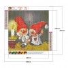 Christmas Goblin - Full Round Diamond - 30x30cm