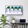 Snowman Festival - Full Round Diamond - 50x30cm