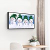 Snowman Festival - Full Round Diamond - 50x30cm