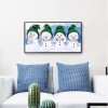 Snowman Festival - Full Round Diamond - 50x30cm
