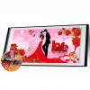 Couple LOVE - Full Round Diamond - 80x40cm