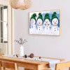 Snowman Festival - Full Round Diamond - 50x30cm