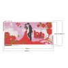 Couple LOVE - Full Round Diamond - 80x40cm