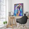 Illustration Girl - Full Round Diamond - 30x40cm