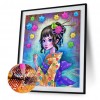 Illustration Girl - Full Round Diamond - 30x40cm
