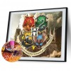 School Badge - Full Round Diamond - 40x30cm