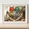 School Badge - Full Round Diamond - 40x30cm
