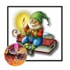 Cartoon Old Man - Full Round Diamond - 30x30cm