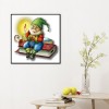 Cartoon Old Man - Full Round Diamond - 30x30cm