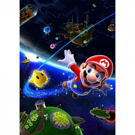 Animes Mario  - Full Round Diamond - 30x40cm