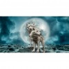 Moon Wolves - Full Round Diamond - 85x45cm
