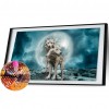 Moon Wolves - Full Round Diamond - 85x45cm