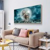Moon Wolves - Full Round Diamond - 85x45cm