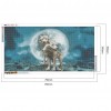 Moon Wolves - Full Round Diamond - 85x45cm