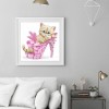 Kitten Animal - Full Round Diamond - 30x30cm