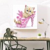 Kitten Animal - Full Round Diamond - 30x30cm