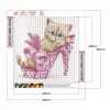 Kitten Animal - Full Round Diamond - 30x30cm