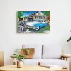 Cars - Full Round Diamond - 40x30cm