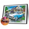 Cars - Full Round Diamond - 40x30cm