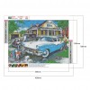 Cars - Full Round Diamond - 40x30cm