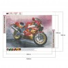 Motorcycle-Round Diamond-40*30CM
