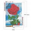 Flower-Round Diamond-30*40CM