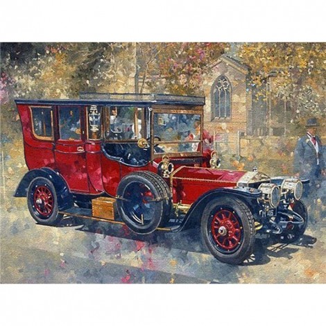 Jeep  - Full Diamond Painting - 40x30cm