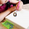 DIY Key Chain Diamond Painting Letters Women Bag Keyring Pendant Gift
