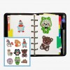 9pcs DIY Diamond Painting Puzzle Cartoon Animal Stickers Kit Book/Cup Decor
