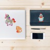 9pcs DIY Diamond Painting Puzzle Cartoon Animal Stickers Kit Book/Cup Decor