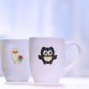 9pcs DIY Diamond Painting Puzzle Cartoon Animal Stickers Kit Book/Cup Decor