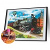 Train-Round Diamond-40x30CM
