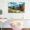 Train-Round Diamond-40x30CM
