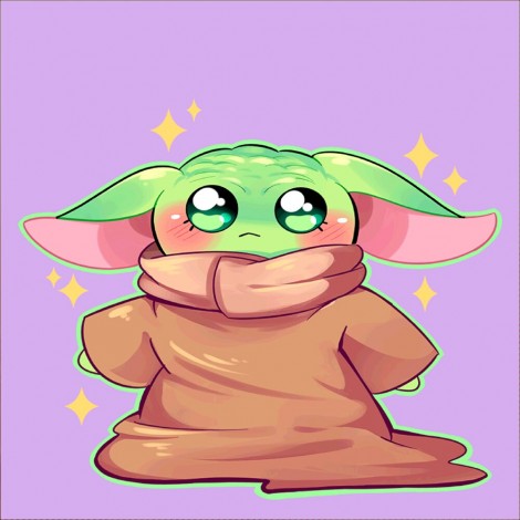 Yoda - Full Round Diamond - 30*30cm