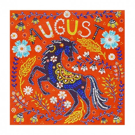 5D DIY Special Shaped Diamond Painting August Embroidery Mosaic Kit (R8420)