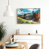 Train-Round Diamond-40x30CM