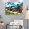 Train-Round Diamond-40x30CM