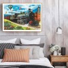 Train-Round Diamond-40x30CM