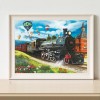 Train-Round Diamond-40x30CM