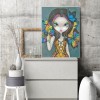 Big Eyes Doll-Round Diamond-30*40CM