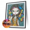 Big Eyes Doll-Round Diamond-30*40CM