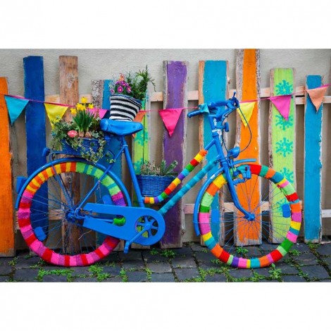 Color Bicycle - Full Round Diamond - 40x30cm