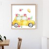 Flower Car 5D DIY Full Round Diamond Painting Rhinestone Art Craft 30x30cm