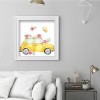 Flower Car 5D DIY Full Round Diamond Painting Rhinestone Art Craft 30x30cm