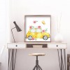 Flower Car 5D DIY Full Round Diamond Painting Rhinestone Art Craft 30x30cm