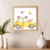 Flower Car 5D DIY Full Round Diamond Painting Rhinestone Art Craft 30x30cm