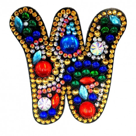 DIY Key Chain Diamond Painting Letters Women Bag Keyring Pendant Gift